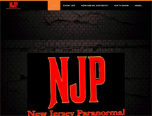 Tablet Screenshot of newjerseyparanormal.com